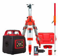 ротационный нивелир RGK SP-400 + штатив, рейка